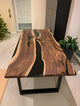 Customized epoxy Resin Solid Wood Opaque Dining, Coffee, Conference Wooden Table for Living, Dining and Office