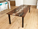 Customized Large Epoxy Table, Classic Brown Transparent Table, Resin Dining Table for 2, 4, 6, 8, Epoxy Coffee Table, Living Room Table, Home décor