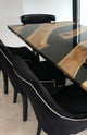 Multi River Black Epoxy Dining Table Living Room Table Resin Coffee Table Side/End Table Patio Table Top