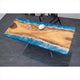 Customized Large Epoxy Table, Classic Live Edge Ocean Look, Resin Dining Table for 2, 4, 6, 8, Epoxy Coffee Table, Living Room Table, Home décor