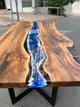 Attractive Blue Epoxy Resin Dining Table Coffee Table Conference Table Kitchen Table Living Room Table Bar Counter Table End Table Side Table Patio Table Home Décor