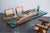 Blue Island Ocean Waves with Mini Pond Look Epoxy Dining Table Resin Coffee Table End Table Wooden Table Living Room Table Bar Counter Home Décor Side Table Top