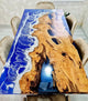 TUZECH Large Indoor Ocean Look Epoxy Resin Dining Table Living Room Table Resin Table for 2, 4, 6, 8 Living Room Table Console Table Bar Counter Home Décor