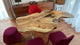 TUZECH Natural Wood Live Edge Realistic Wooden Table Dining Table Top Conference Table Coffee Table Side/End Table Home Décor Patio Table Bar Counter Top Wall Art