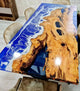 TUZECH Large Indoor Ocean Look Epoxy Resin Dining Table Living Room Table Resin Table for 2, 4, 6, 8 Living Room Table Console Table Bar Counter Home Décor