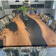 Customized epoxy Resin Solid Wood Opaque Dining, Coffee Wooden Table