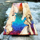 Custom Made Classic Rainbow Look Multi Epoxy Table Dining Table Living Room Table Resin Coffee Table for 2, 4, 6, 8 Wooden Table Console Table Home Décor Patio Table