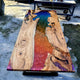 Custom Made Classic Rainbow Look Multi Epoxy Table Dining Table Living Room Table Resin Coffee Table for 2, 4, 6, 8 Wooden Table Console Table Home Décor Patio Table