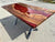 TUZECH Red Lava Epoxy Resin Dining Table Conference Table Patio Table Console Table Coffee Table Living Room Table Bar Counter Table End/Side Table Home Décor