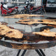Handmade Transparent Look Epoxy Resin Round Table Centre Table Live Edge Table Console Table Living Room Table Patio Table End/Side Table Bar Counter Table