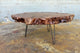 TUZECH Unique Live Edge Crosscuts Epoxy Resin Coffee Table Living Room Table Console Table Study Table Hallway Table Central Table End/Side Table
