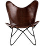 Brown Leather arm Chair Star Butterfly Leather Butterfly Chair Home Decor -ONLY Cover (Brown)-Tuzech store