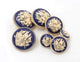 Tuzech 10 pcs/Lot Brand British Style High-Grade Electroplated Metal Button Coat Jacket Buckle Gold-Plated Sewing Handle Button