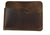 Tuzech minimalist front pocket leather wallet, holds 6 cards plus folded bills, cash organizer holder, handmade Brown Color (4.25x3.25 Inches)