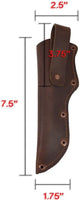 Leather Mora Knife Sheath w/Belt Loop Handmade KnivesBlade Hunting Knife Sheath Case Pouch (Brown)-Tuzech store