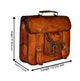 TUZECH Real Buffalo Leather bag Regular Use Stylish Hunter Messenger Bag -Fits Laptop Upto 15.6 Inches