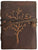 TUZECH Handmade Embossed Tree of Life - Writing Notebook Handmade Leather Bound Daily Notepad for Men and Women - Art Sketchbook, Best Gift for Travel Diary (7x5 Inches)-Tuzech store