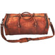 Overnight Weekend Vintage Handmade Brown Leather Travel Gym Sports Duffel Bag (20")-Tuzech store