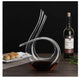 TUZECH Wine Decanter - 850ML Crystal Glass Red Wine Aerator, Purifier & Carafe for Home Bar - 100% Hand Blown Modern U Shape (High : 30CM)-Tuzech store