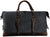 TUZECH Oversized Canvas Genuine Leather Travel Tote Duffel Shoulder Bag Weekender Overnight Carryon Handbag-Tuzech store