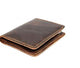 Leather Bifold Wallet Holds Travel Front Pocket Pouch Vintage Handmade Leather 6.5X 4 inches (Brown)-Tuzech store