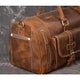 Vintage Crazy Horse Leather men's Travel Duffle luggage Bag Gym Sports Overnight Weekend (24 in)-Tuzech store