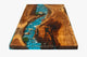 Customized Large Epoxy Table, Resin River Dining Table for 2, 4, 6, 8, Living Room Table Epoxy Coffee Table Top, Bar Counter-Tuzech store