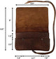 TUZECH Rustic Leather Pouch, and Field Notes Case, Classic Vintage Smoking Essentials Handmade-Tuzech store