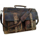 Vintage Retro Buffalo Leather Briefcase Laptop Bag-Tuzech store