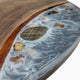 Customized Resin Epoxy Round Top Table, Solid Wood & Epoxy Resin, Epoxy River Round Top, Kitchen Top, Live Edge, Flexible Customized.-Tuzech store