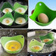 TUZECH Egg Poacher -Oil Free Cups with Ring Standers, For Microwave or Stove-Top Egg Cooking, BPA Free, Pack of 4-Tuzech store