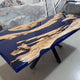 Tuzech Epoxy Table Top Fully Customised Resin River Table Indoor Outdoor Coffee Table Top Wooden Dining Table-Tuzech store