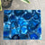 TUZECH Customized Blue Agate Dining Table Blue Agate Square Table for 2 4 6 8 Living Room Table Coffee Table Bar Counter Wall Décor Ceiling Frame
