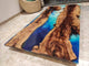 Personalized Large EPOXY Table, Resin Dining Table for 2, 4, 6, 8 River, Wood Epoxy Coffee Table Top, Living Room Table-Tuzech store