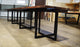 Dining Table & End Table Set With Clear Epoxy Resin-Tuzech store