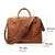 Leather Handmade Laptop Messenger Bag Office Briefcase College Bag Leather Bag for Men and Women (18Inch)-Tuzech store