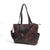 TUZECH Leather Tote Bag With Adjustable Strap,Big Pocket Gift for Women Full Grain Campus Bag Weekender Bag