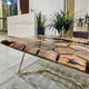 Customized Large Epoxy Table, Resin Dining Table Hezagon Wood Table for 2, 4, 6, 8 River epoxy Dining Table, Epoxy Coffee Table, Living Room Table, Home décor