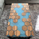 Customized Large Epoxy Table Resin River Dining Table for 2, 4, 6, 8 River epoxy Dining Table Epoxy Coffee Table Living Room Table Home décor Hexagon Wood Table