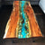 Customized Large EPOXY Table, Resin Dining Table for 2, 4, 6, 8 River Dining Table Top, Wood Epoxy Coffee Table Top, Living Room Table with pabbules-Tuzech store