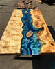 Tuzech Epoxy Table Top Fully Customised Thick Resin River Table Indoor Outdoor Coffee Table Top Wooden Table Top-Tuzech store