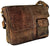 TUZECH Buffalo Leather Distressed Brown Messenger Bag Shoulder Bag laptop bag (15 inches)-Tuzech store