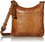 Tuzech Leather Swing Pack Zip Crossbody Bag With Big Pocket Gift for Women Full Grain Campus Bag Weekender Bag