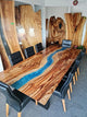 Customized Large EPOXY Table, Resin Dining Table for 2, 4, 6, 8 River Dining Table Top, Wood Epoxy Coffee Table Top, Living Room Table, Epoxy Bar Counter-Tuzech store