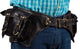 TUZECH - Black Leather Belt Waist Hip Bum Bag Pouch Fanny Pack Utility Pocket Travel Phone Waist Bag Motorcycle Utility Pouch Trekking Genuine Leather Men Women Travel Belt (Black)-Tuzech store