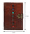 Tuzech Leather Book of Shadows Journal, Supernatural Notebook with Chakra Gem Stones Healing Crystals and Latch, (Brown Single Lock)-Tuzech store