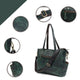 TUZECH Leather Tote Bag With Adjustable Strap,Big Pocket Gift for Women Full Grain Campus Bag Weekender Bag