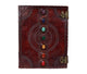 TUZECH Seven Chakra Medieval Stone Embossed Handmade Jumbo Leather Journal Book of Shadows Notebook Office Diary College Poetry Sketch-Tuzech store