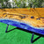 TUZECH Large Indoor Epoxy Dining Table Resin Coffee Table Living Room for 2, 4, 6, 8 Blue River Stone Table Epoxy Table Top Resin Epoxy Table Home Décor Bar Counter
