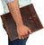Leather Document Holder Mailing Envelope,Office & Work Resume Sales Portfolio Binder Folder-Interview/Legal Document Organizer Handmade Bourbon Brown (12.5 inches)-Tuzech store